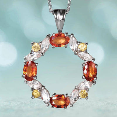 Daniel Steiger Champagne Sapphire Pendant