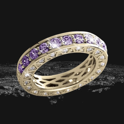 Daniel Steiger Portofino Amethyst Eternity Ring