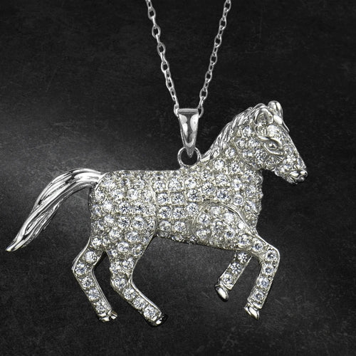 Daniel Steiger Wild Pony Rhodium Pendant
