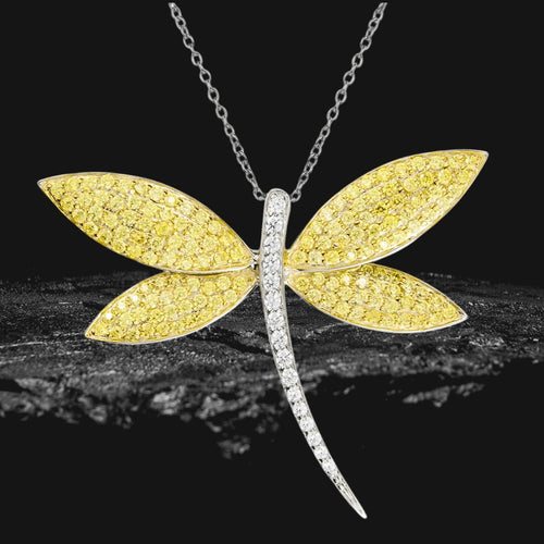 Daniel Steiger Fly Away Brooch Yellow