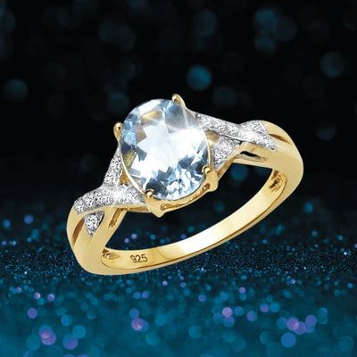 Daniel Steiger Majorelle Blue Topaz Ring