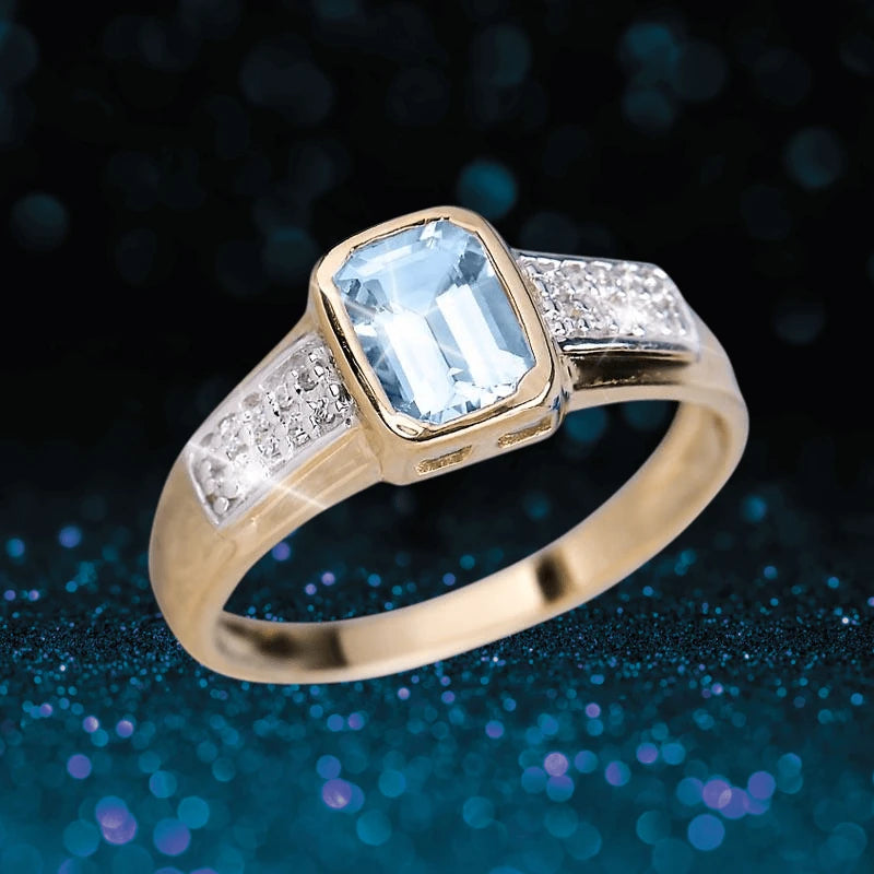 Daniel Steiger Oseaan Aquamarine Ring