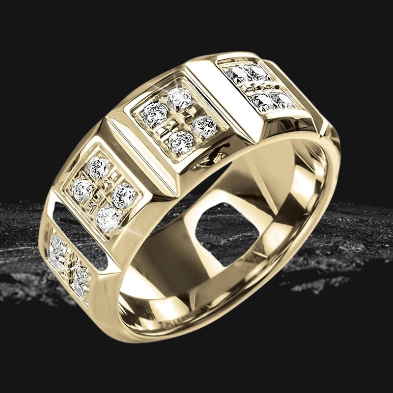 Daniel Steiger Pyramid Gold Ring