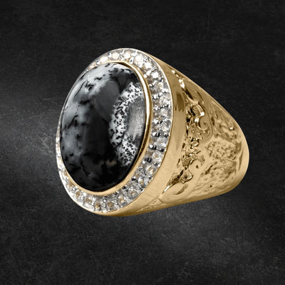 Daniel Steiger Men's Dendrite Opal Ring