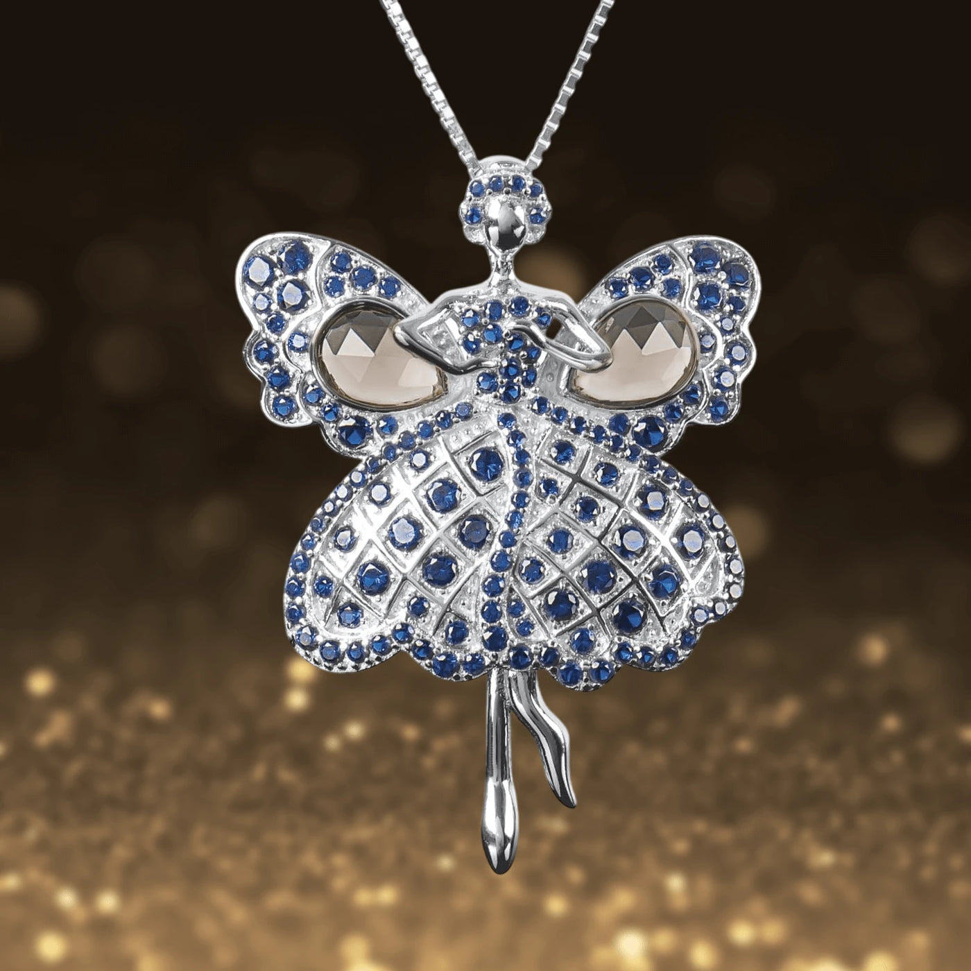 Daniel Steiger Fairy Dancer Rhodium Pendant