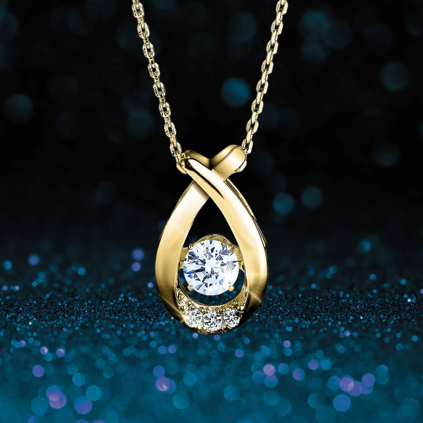 Daniel Steiger 'Dancing' Jewelry Gold Pendant