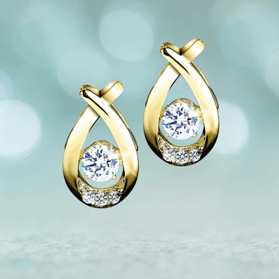 Daniel Steiger 'Dancing' Jewelry Gold Earrings