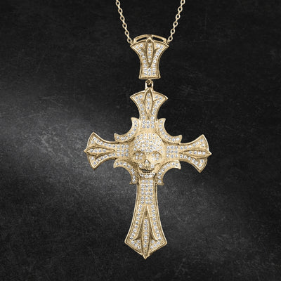 Daniel Steiger Night Skull Cross Pendant