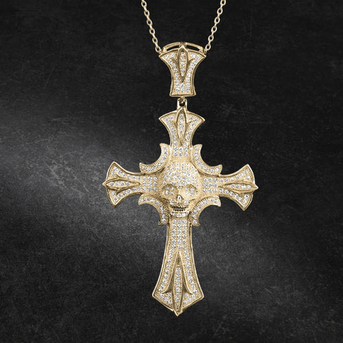 Daniel Steiger Night Skull Cross Pendant