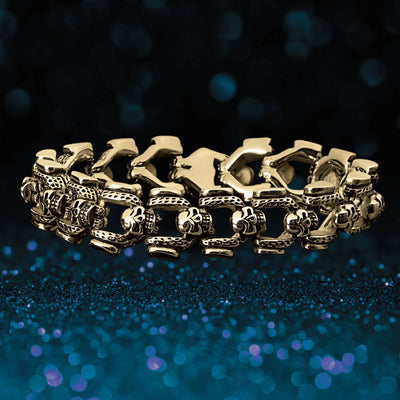 Daniel Steiger Lightning Skull Bracelet