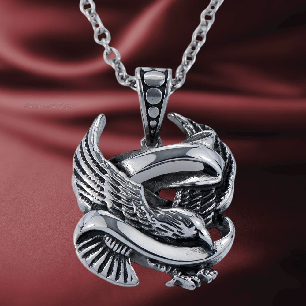 Daniel Steiger Steel Eagle Pendant