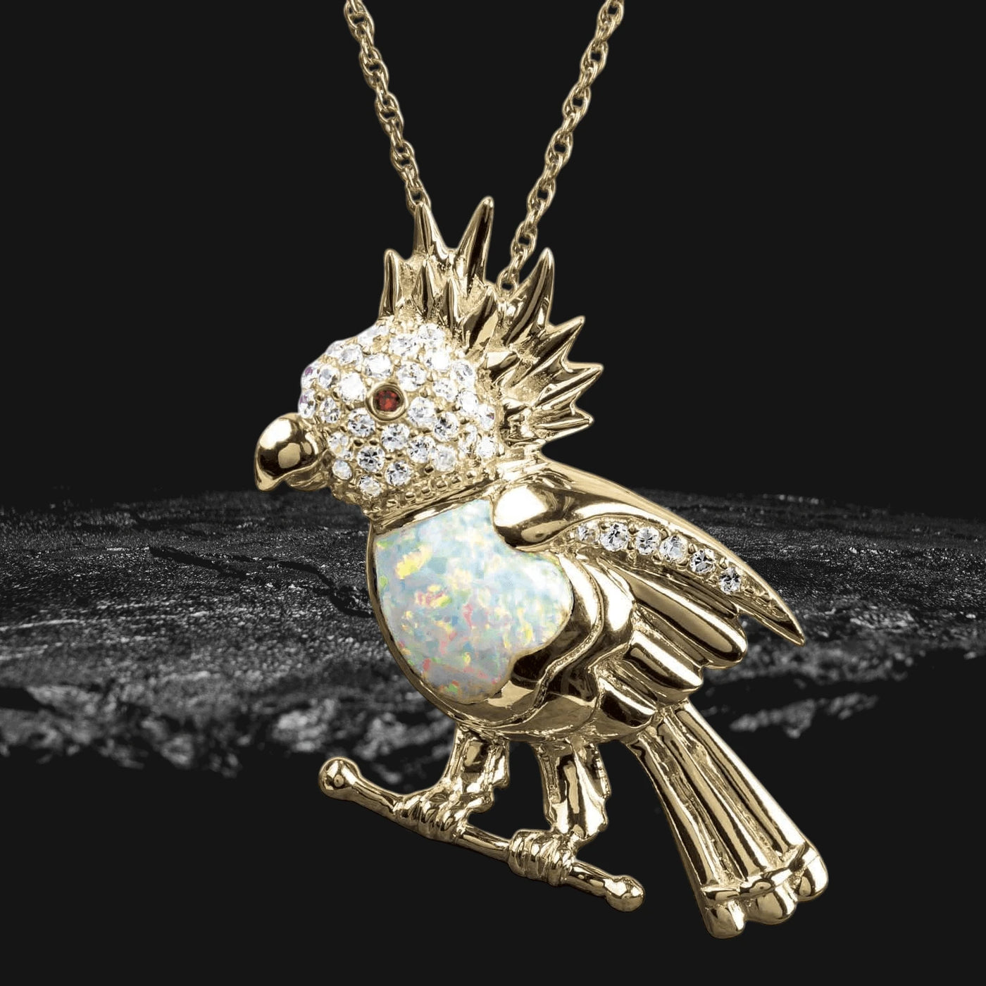 Daniel Steiger Birdsong Yellow Gold Pendant