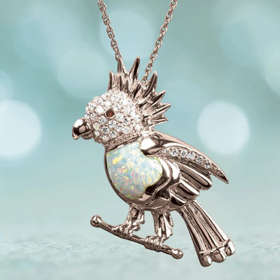 Daniel Steiger Birdsong Rose Gold Pendant