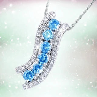 Daniel Steiger Topaz Wave Pendant