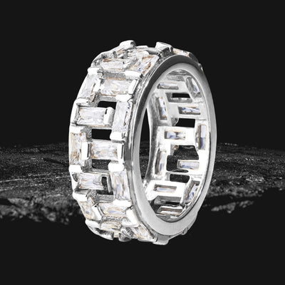 Daniel Steiger Bamboo Bay Rhodium Eternity Ring