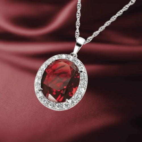 Daniel Steiger Millionaire Oval Ruby Pendant