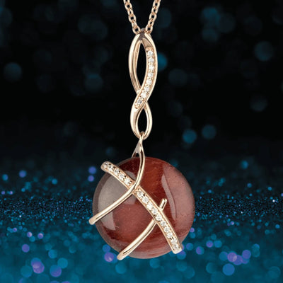 Daniel Steiger Red Tiger's Eye Pendant