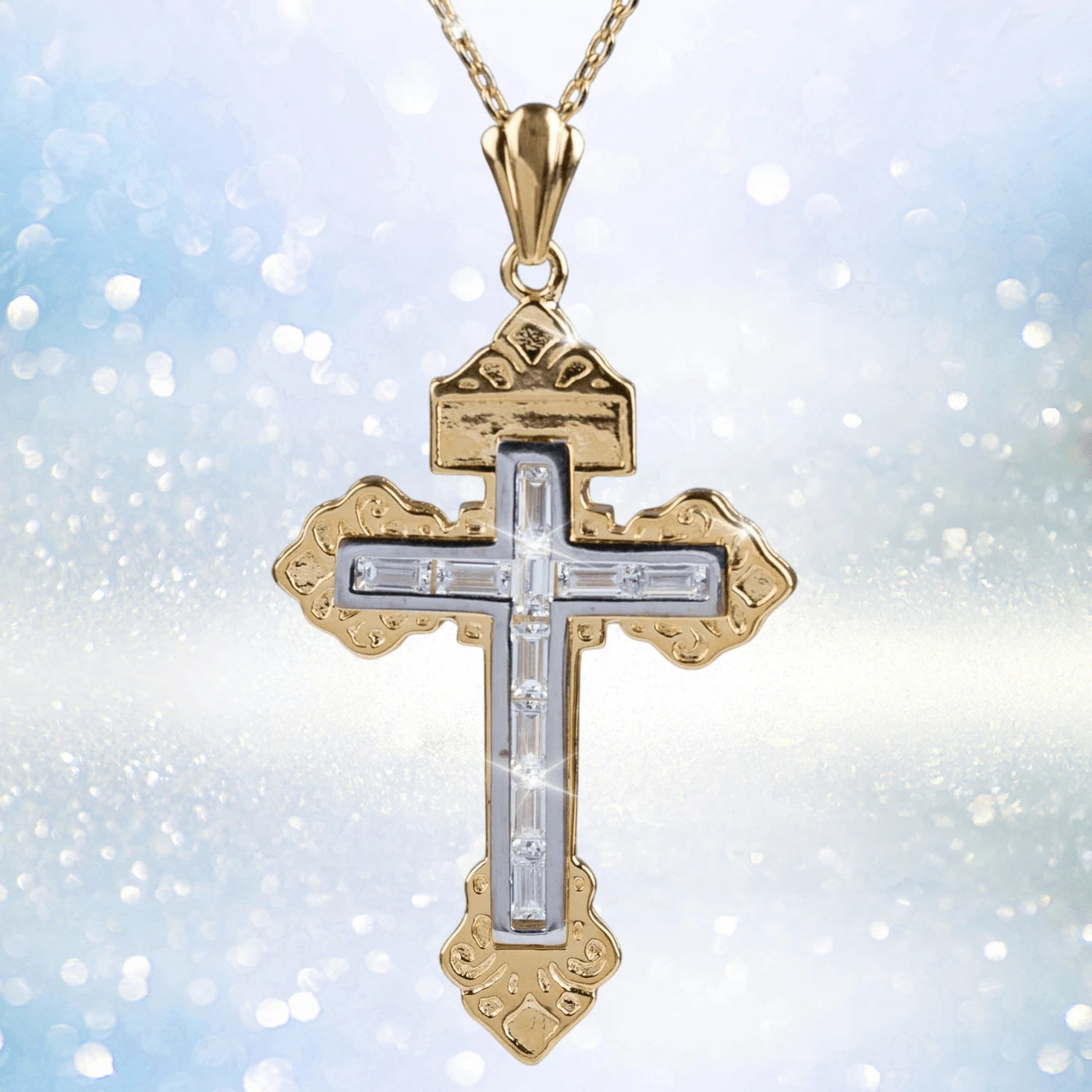 Daniel Steiger Ray Of Light Cross Pendant