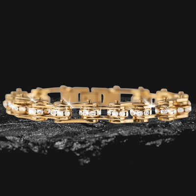 Daniel Steiger Crystal Bikechain Bracelet