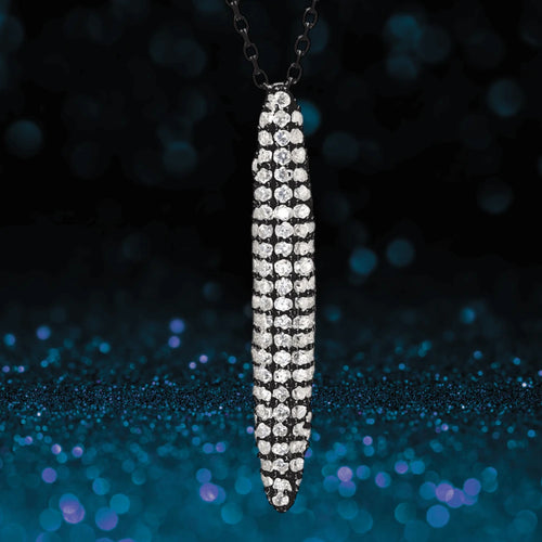 Daniel Steiger Dash Black Rhodium Pendant