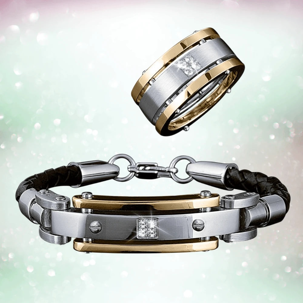 Daniel Steiger Men's Quattro Ring and Bracelet Collection