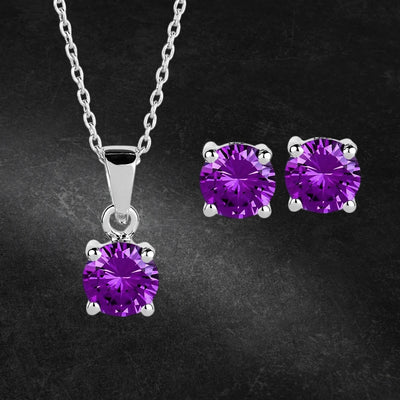 Daniel Steiger Brilliant Birthstones Set February
