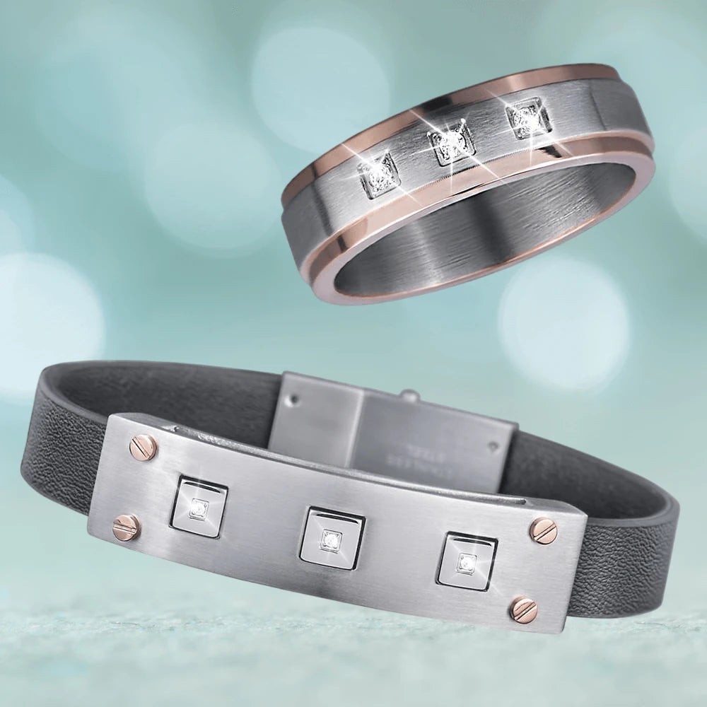Daniel Steiger Men's Trio Ring and Bracelet Collection