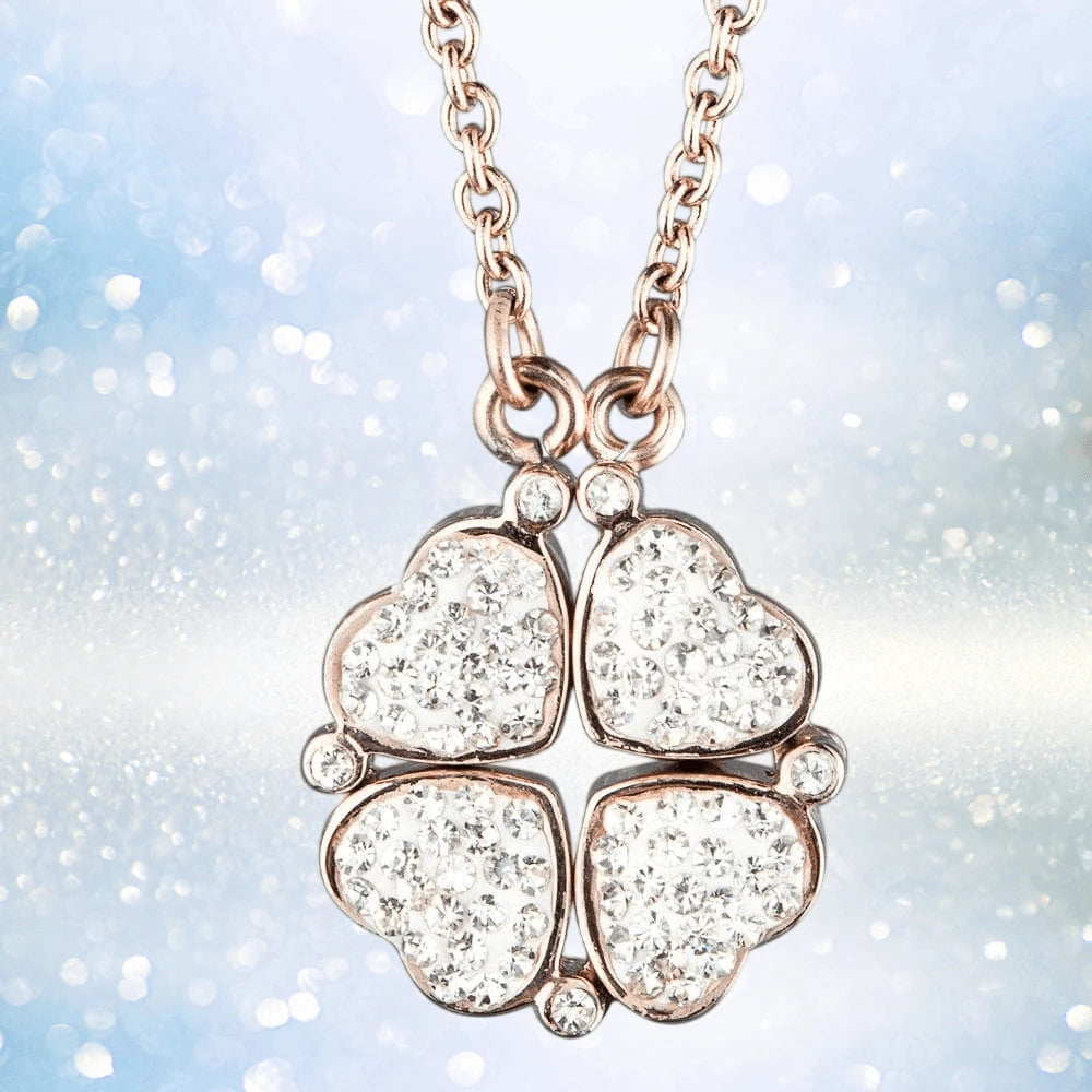 Daniel Steiger Crystal Clover Tan Pendant