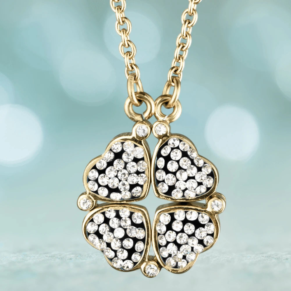 Daniel Steiger Crystal Clover Black Pendant