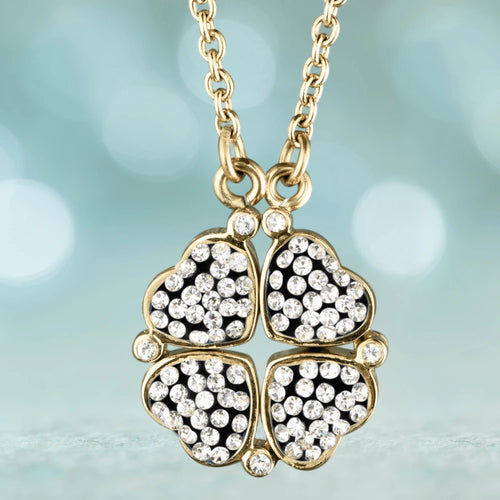 Daniel Steiger Crystal Clover Black Pendant