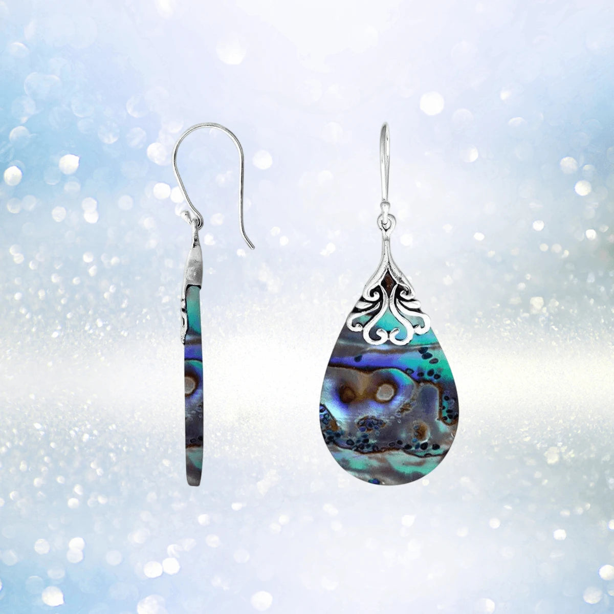 Daniel Steiger Angel Abalone Earrings