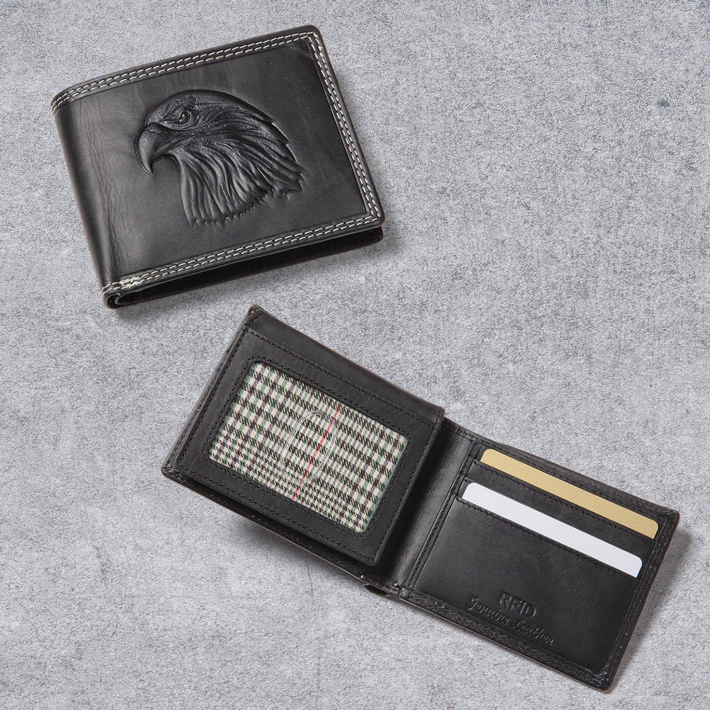 Daniel Steiger Eagle Predator Leather Wallet