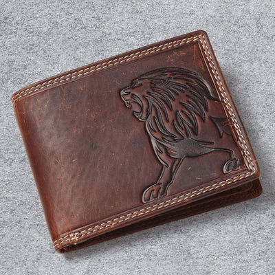 Daniel Steiger Lion Predator Leather Wallet