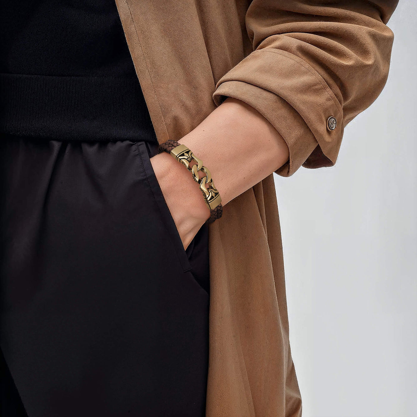 Daniel Steiger Horizon Men's Brown Bracelet