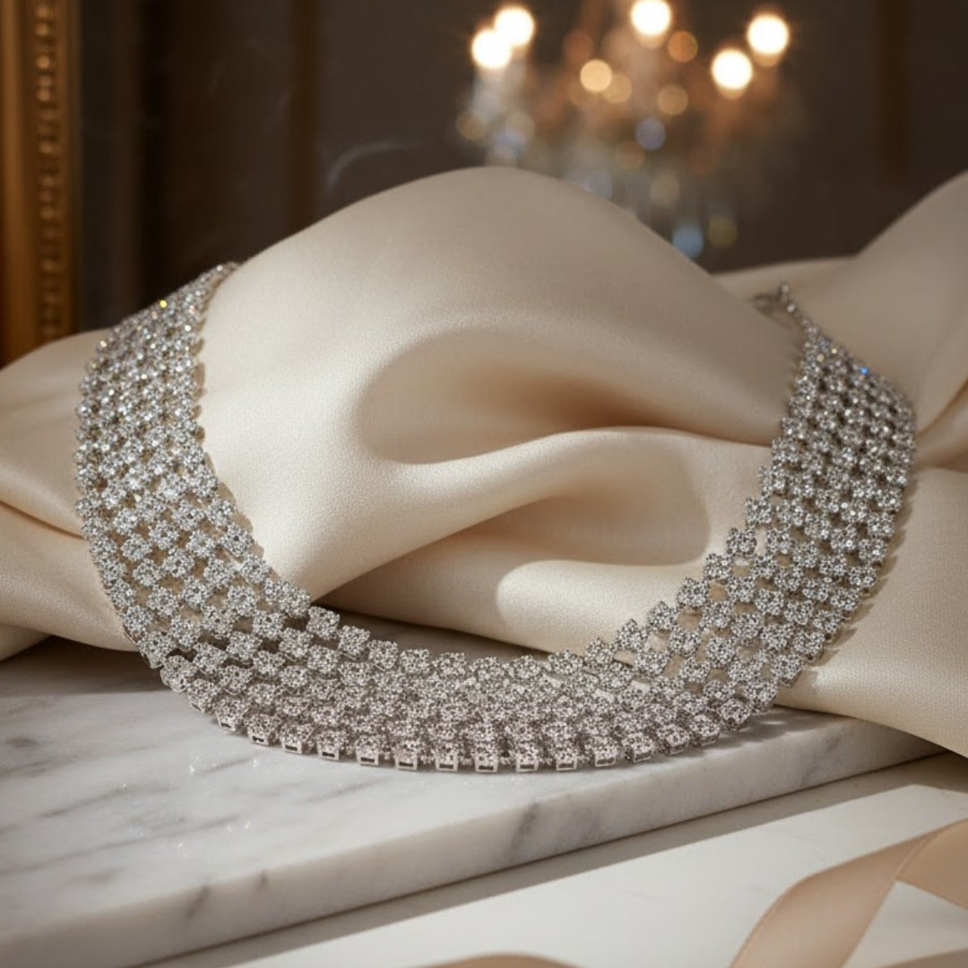 Black Friday Spotlight Deal - Ice Extravaganza Rhodium Necklace