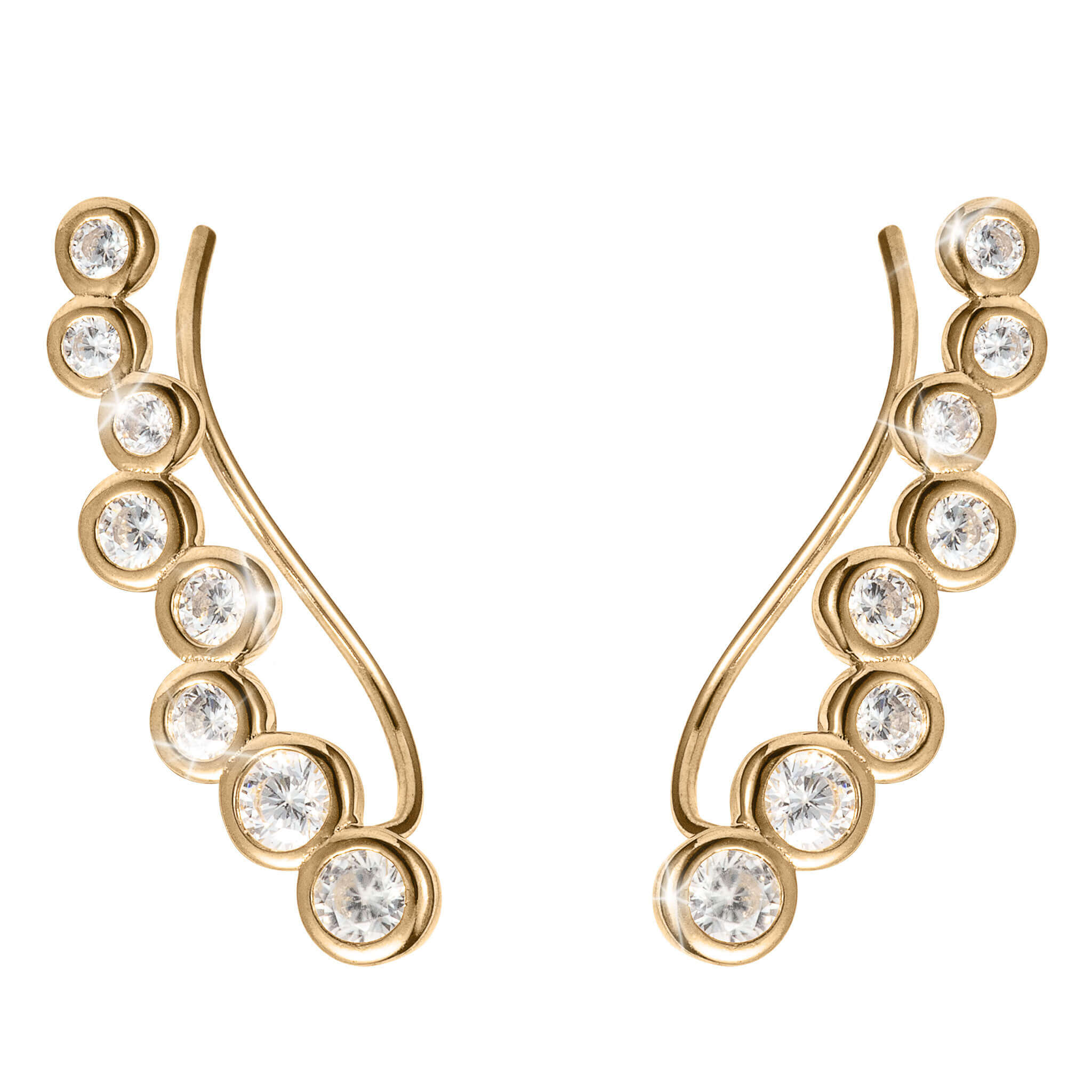 Daniel Steiger Golden Journey Climber Earrings