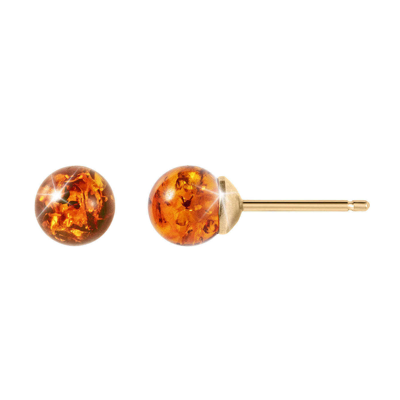 Daniel Steiger Baltic Amber Bead Earrings