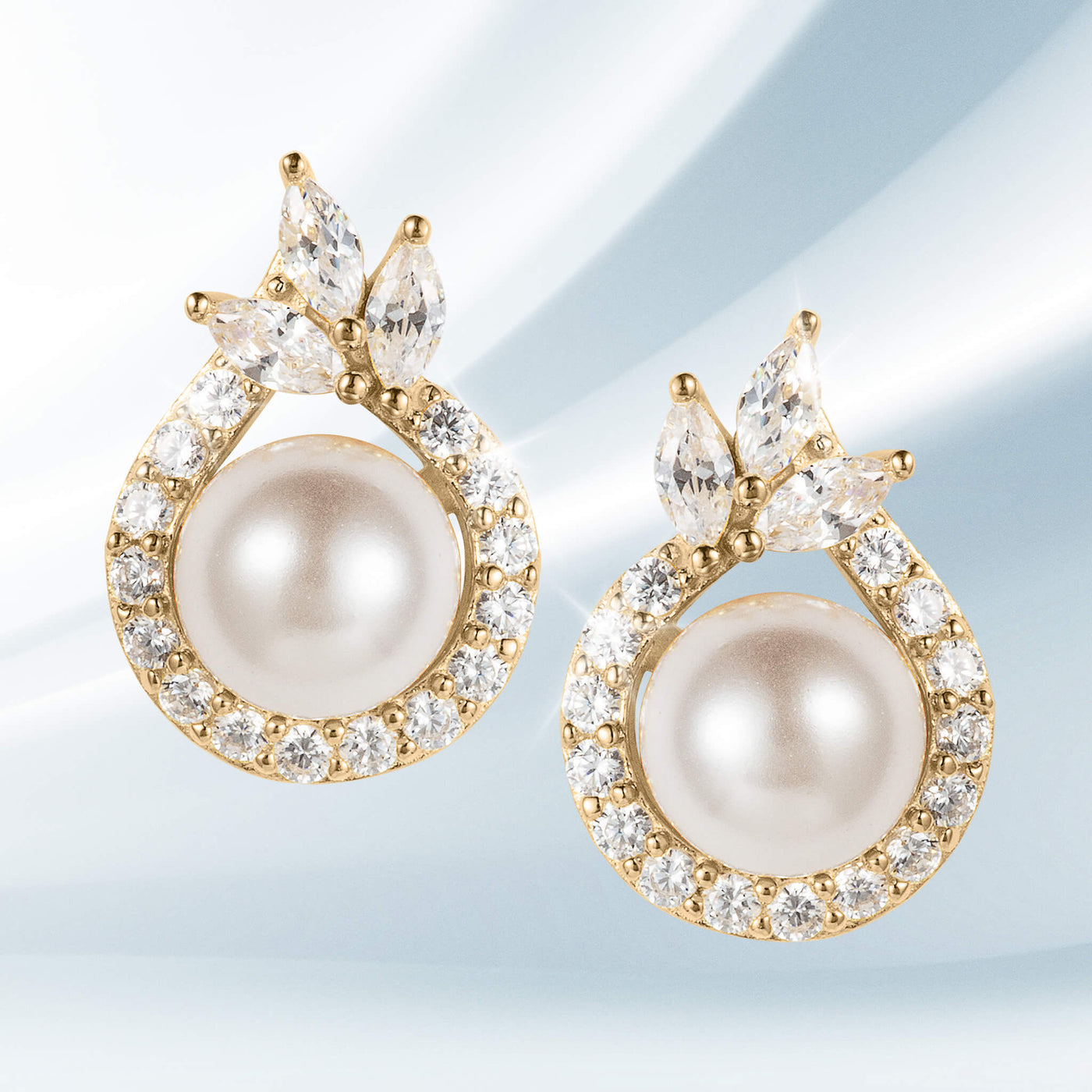 Daniel Steiger Ocean’s Moonlight Pearl Earrings