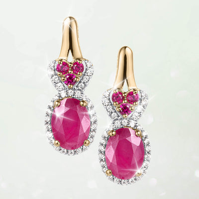 Daniel Steiger Ruby Romance Earrings