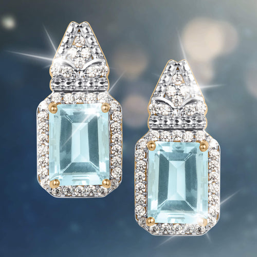 Daniel Steiger Zelda Blue Topaz Earrings