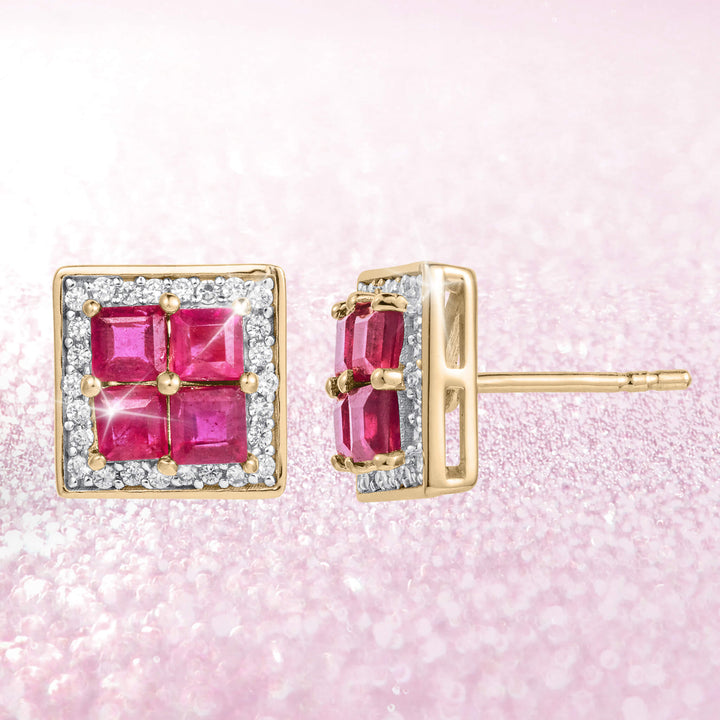 Rouge Lumiere Ruby Earrings