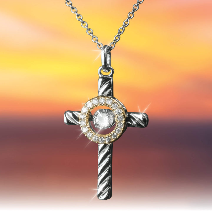 Daniel Steiger Dancing Twist Cross Pendant
