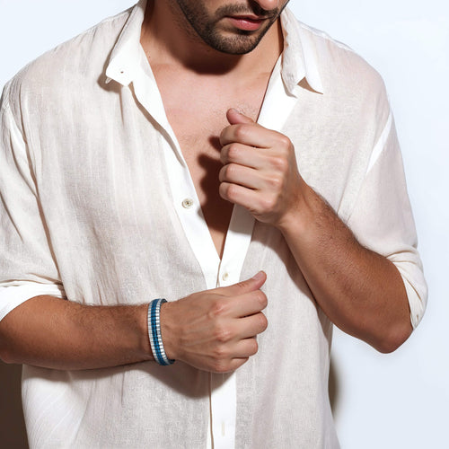 Daniel Steiger Flex Steel Blue Bracelet