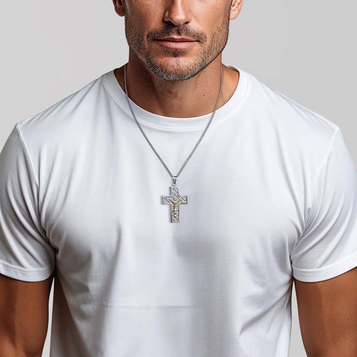 Daniel Steiger Carbon Crucifix Pendant
