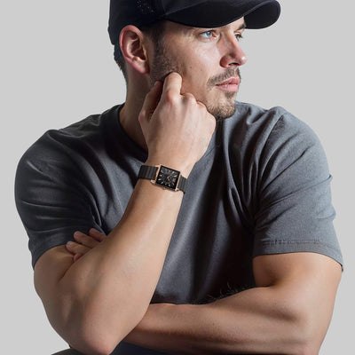 Daniel Steiger Quadro Men's Black Watch