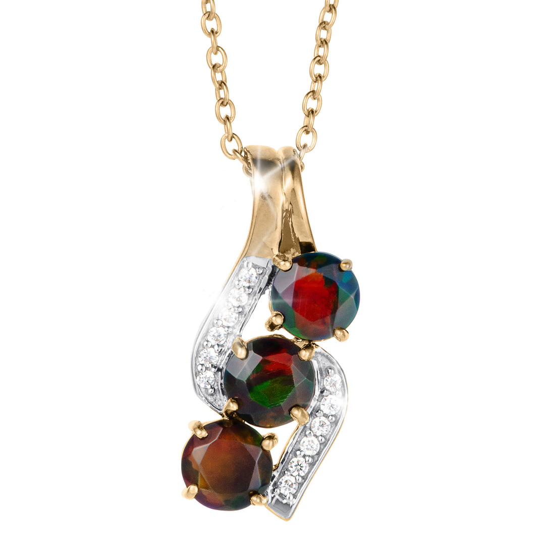 Ember & Eclipse Opal Pendant
