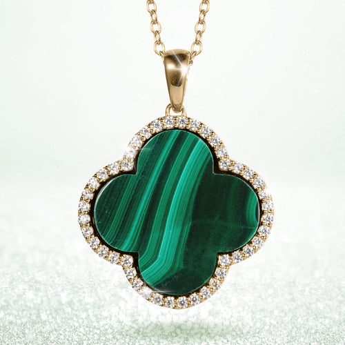 Daniel Steiger Fortuna Clover Malachite Collection