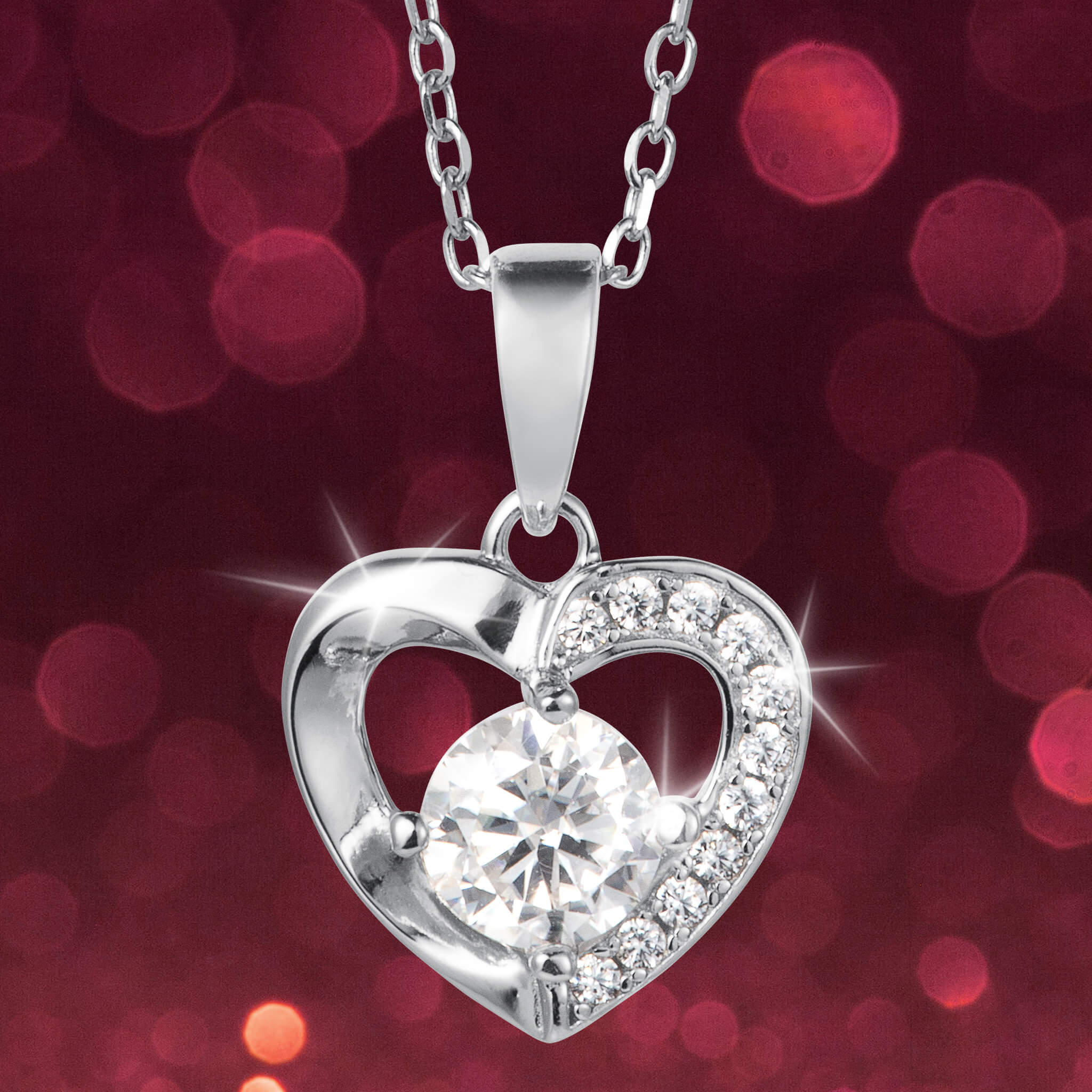 Daniel Steiger Radiant Love Moissanite Pendant