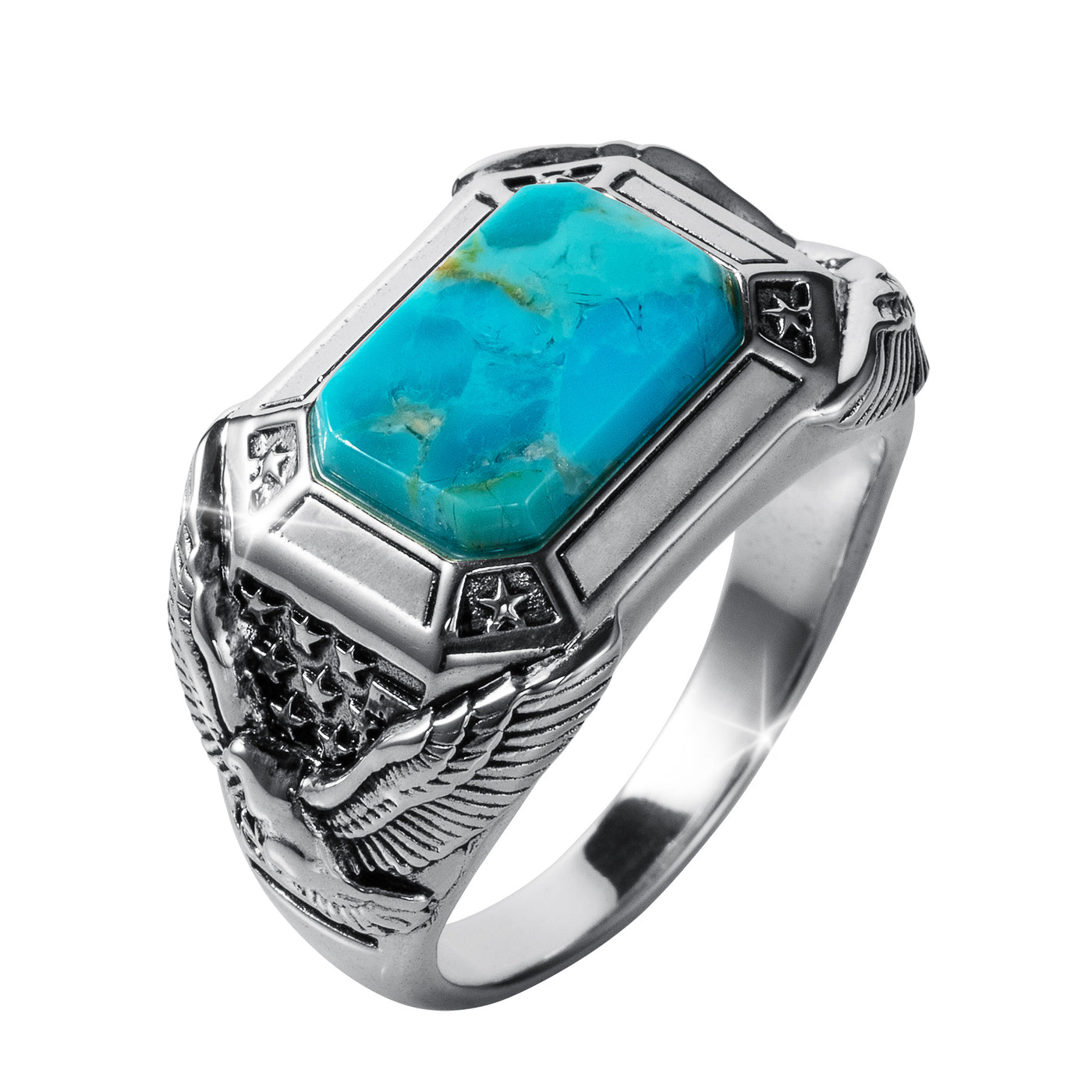 Daniel Steiger Desert Wings Turquoise Men’s Ring