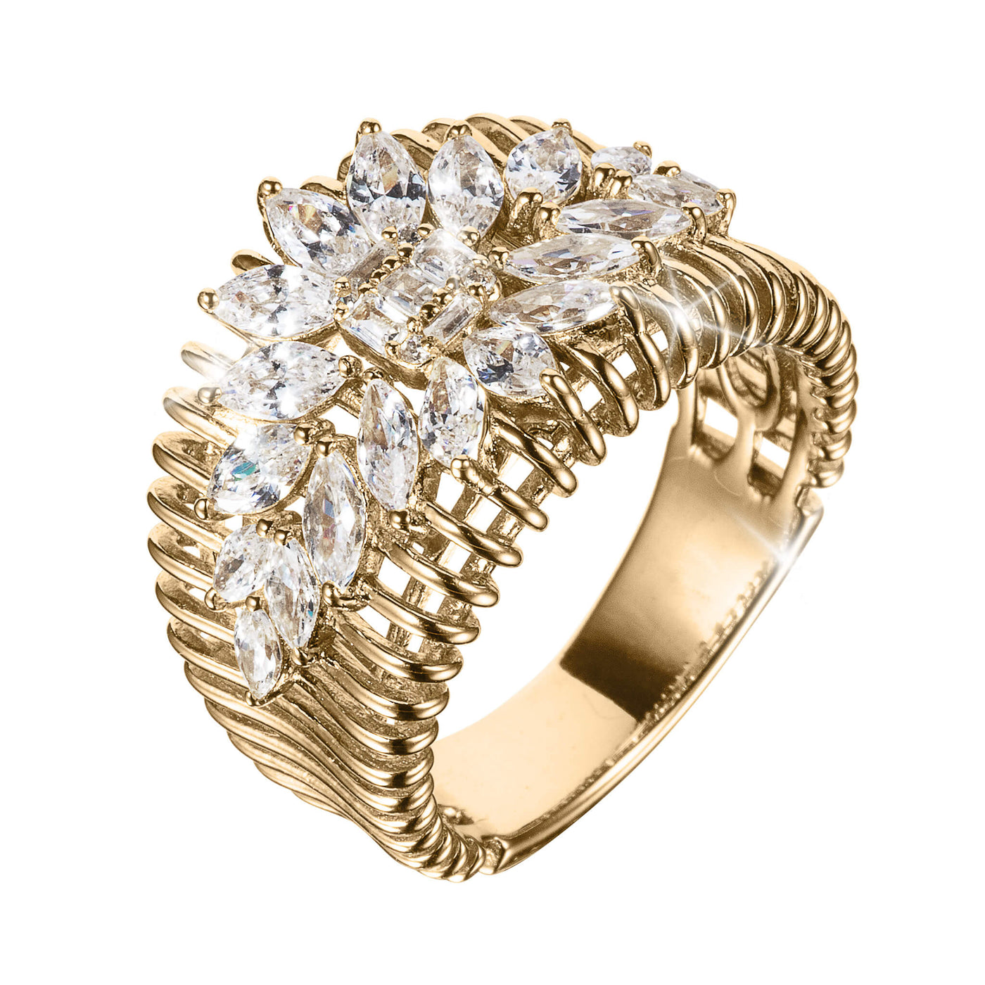 Daniel Steiger Sunburst Marquise Ladies Ring